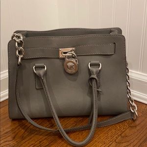 Michael Kors Grey Satchel Handbag